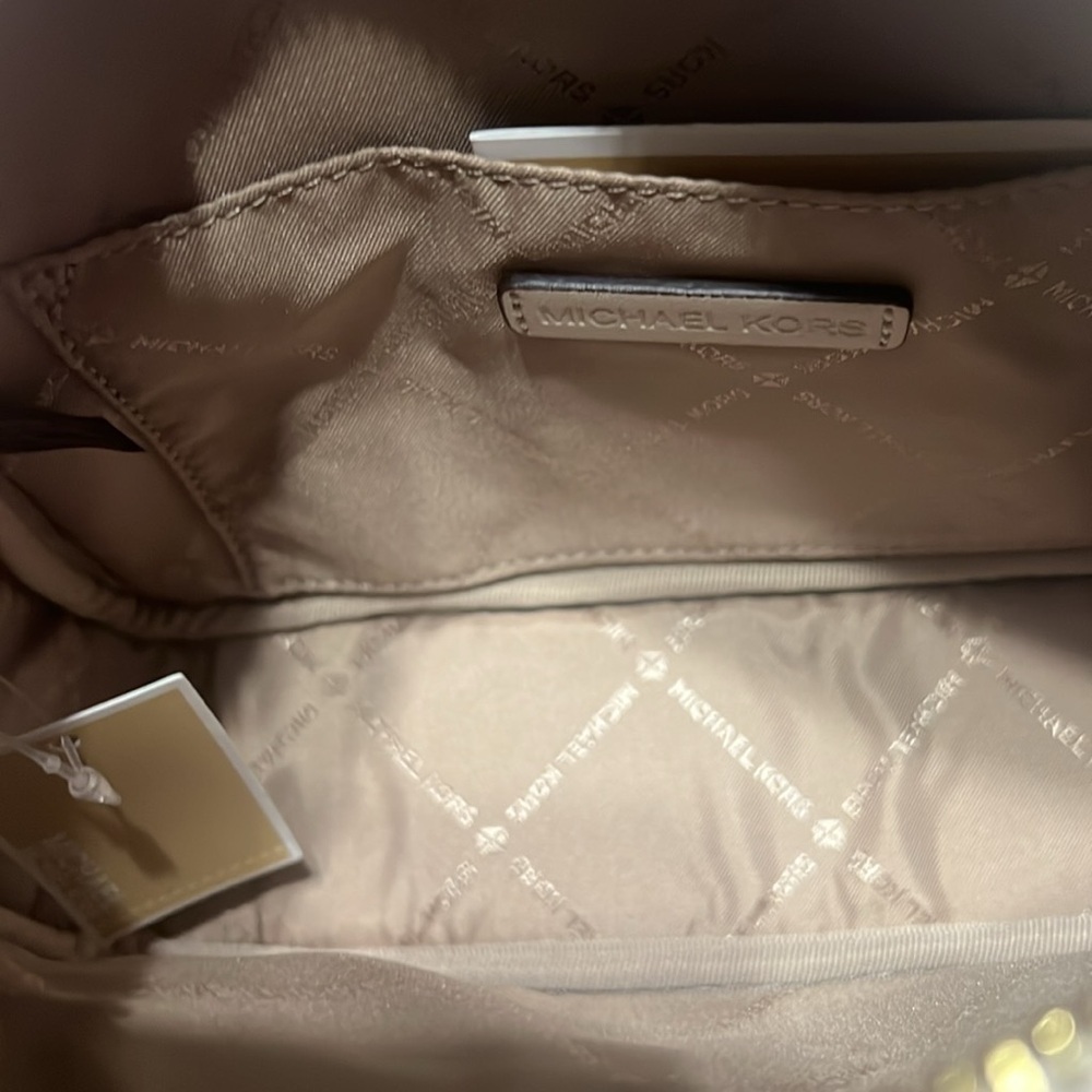 MICHAEL KORS JET SET MEDIUM CROSSBODY BAG PURSE LT CREAM - Picture 11 of 11